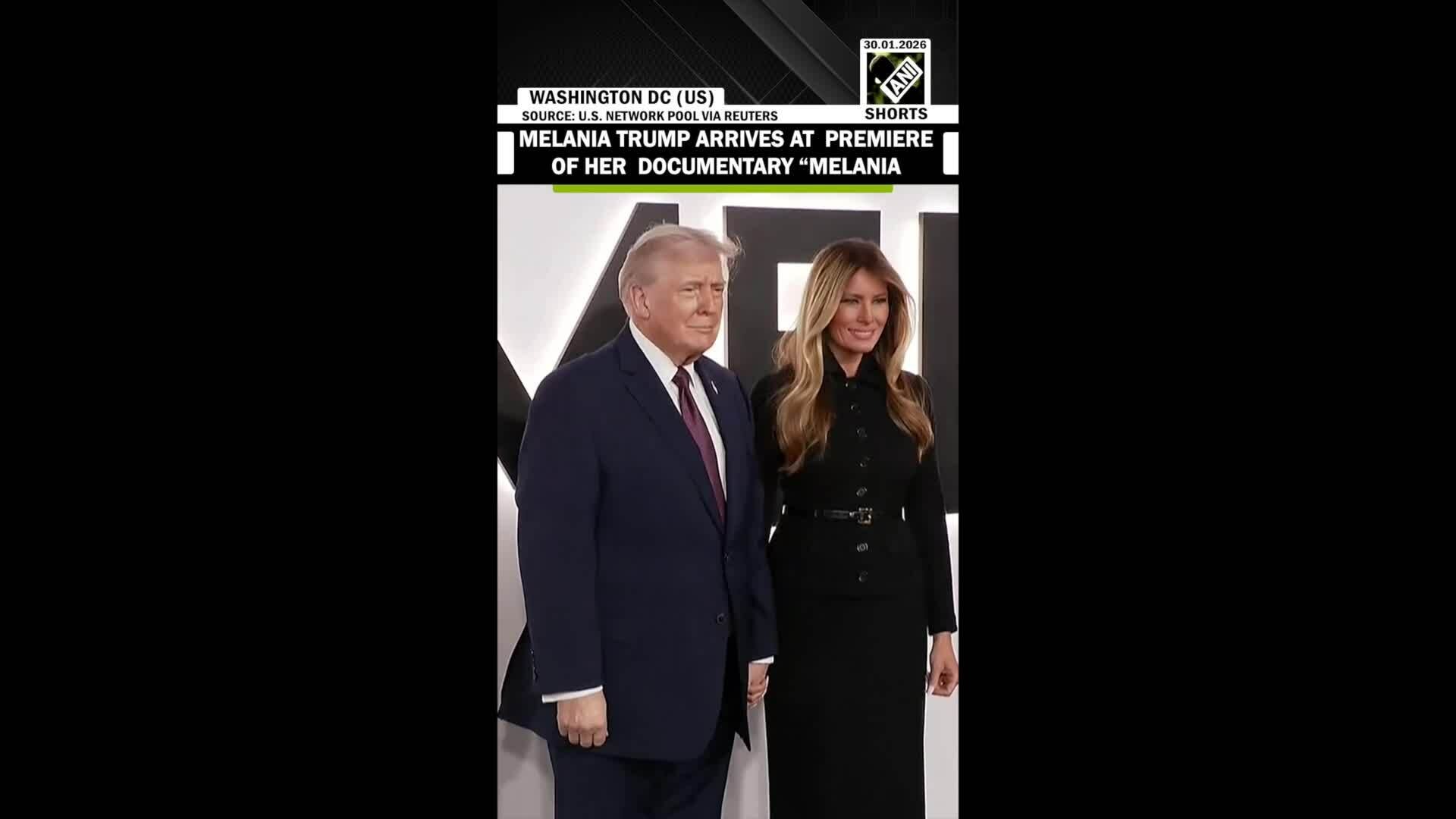 Vợ chồng Tổng thống Donald Trump ở buổi ra mắt phim tài liệu