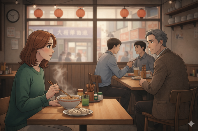 Ở tuổi U46, tôi xao động trước người đàn ông trung niên gặp ở quán ăn