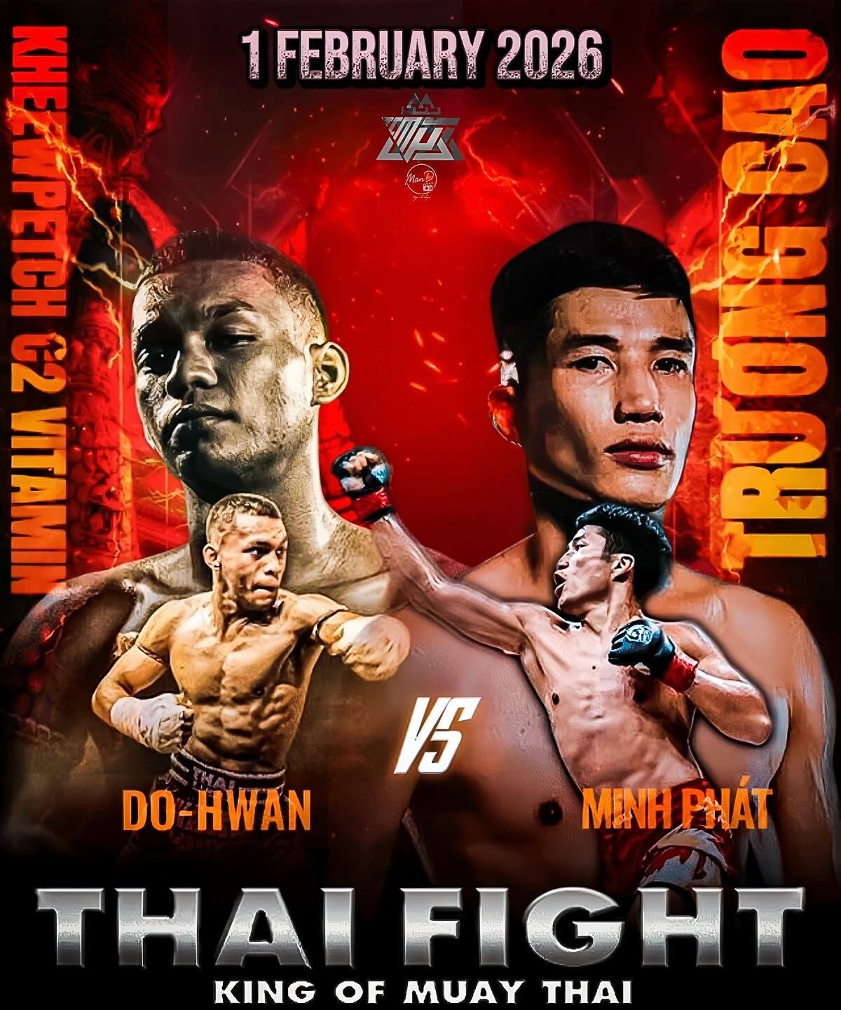 Trương Cao Minh Phát đụng độ võ sĩ chủ nhà Kheewpetch Kiatpraison