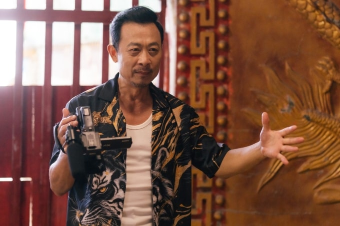 Tạo hình nhân vật của Vân Sơn trong phim mới. Ảnh: Lê Thảo