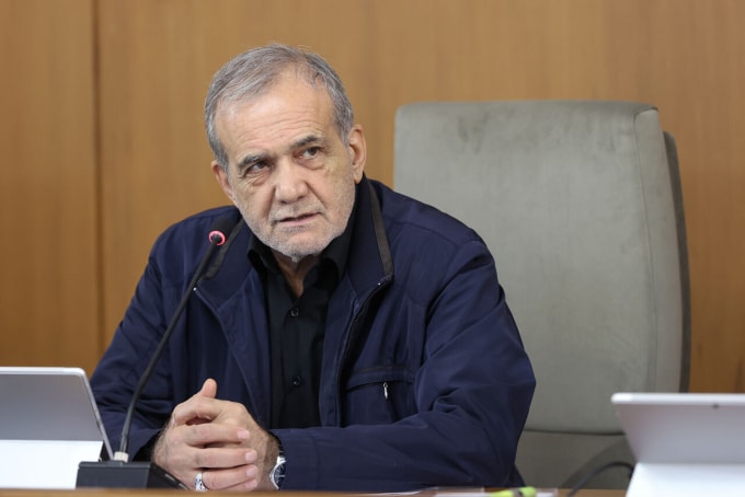 Tổng thống Iran Masoud Pezeshkian. Ảnh: IRNA