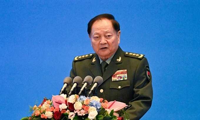 Ông Trương Hựu Hiệp trong một sự kiện ở Thanh Đảo, tỉnh Sơn Đông, Trung Quốc hồi tháng 4/2024. Ảnh: AFP