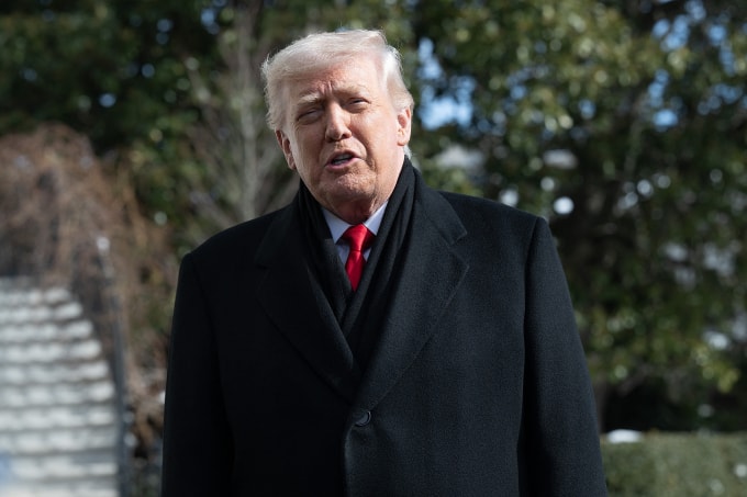 Tổng thống Mỹ Donald Trump tại Nhà Trắng ngày 27/1. Ảnh: AFP