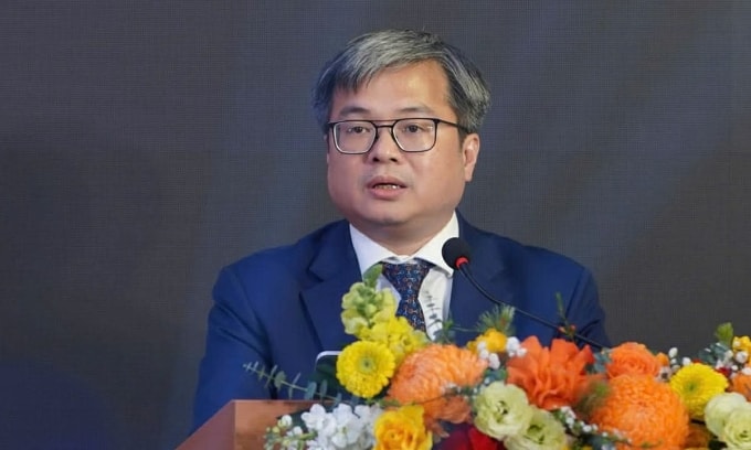 Ông Trương Việt Dũng, Phó chủ tịch UBND TP Hà Nội, phát biểu tại sự kiện, chiều 3/2.