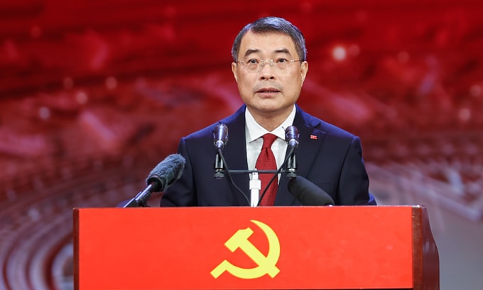 Trưởng ban Tổ chức Trung ương Lê Minh Hưng phát động Giải Búa liềm vàng lần thứ 11 năm 2026. Ảnh: VGP