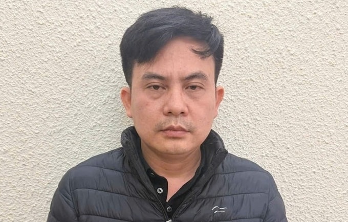 Bùi Văn Tường lúc bị bắt. Ảnh: Công an cung cấp