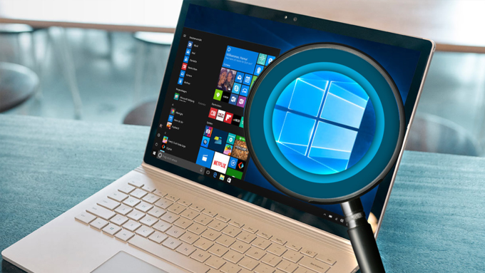 Một laptop chạy hệ điều hành Windows. Ảnh: Microsoft