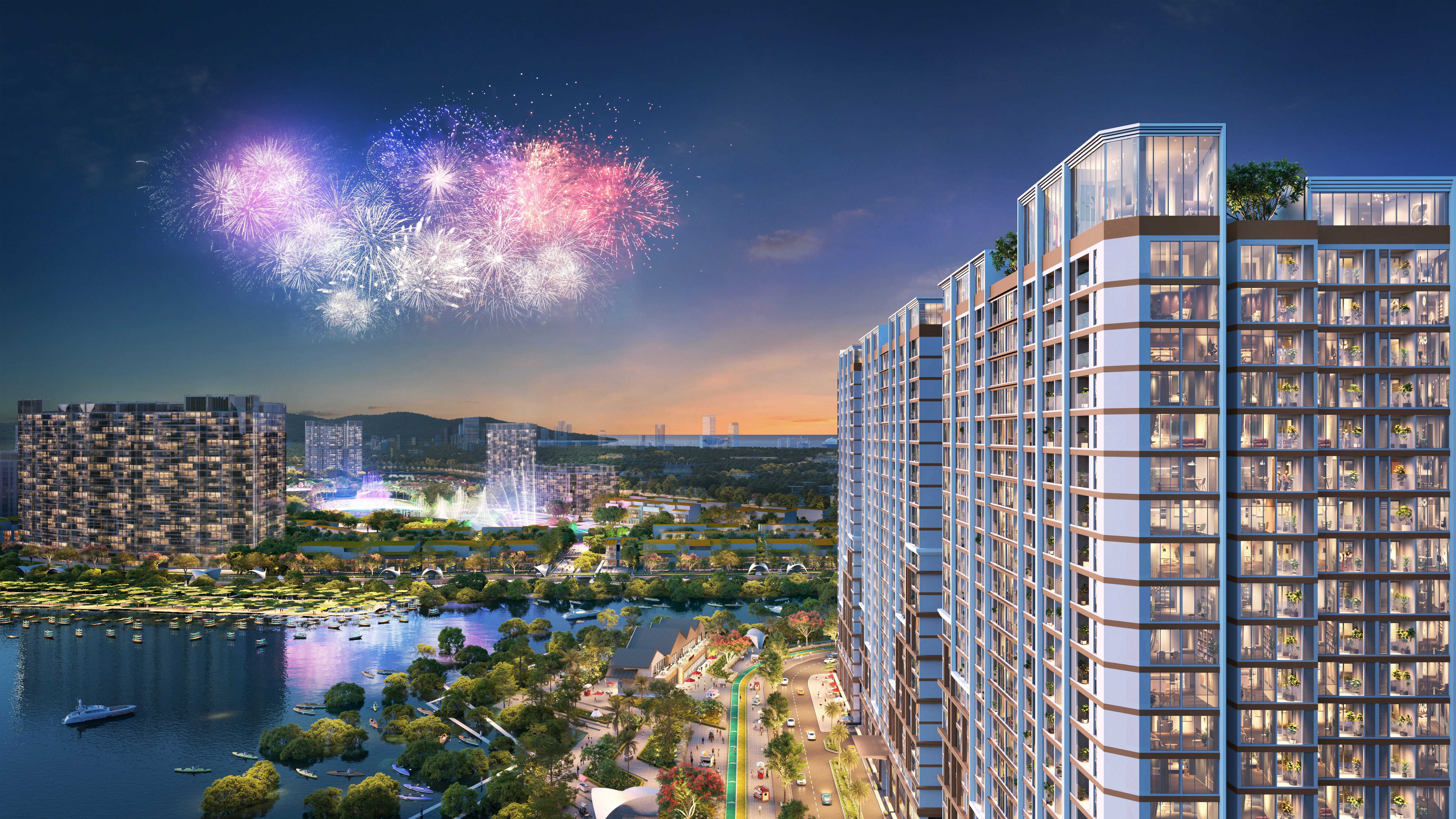 Đặc quyền thưởng lãm pháo hoa từ “khán đài trên không”của chủ nhân The Onsen.