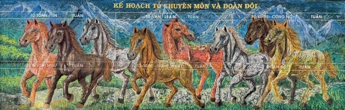 Tác phẩm Mã đáo thành công của cô Vũ Mặc Khuê Trâm. Ảnh: Nhân vật cung cấp