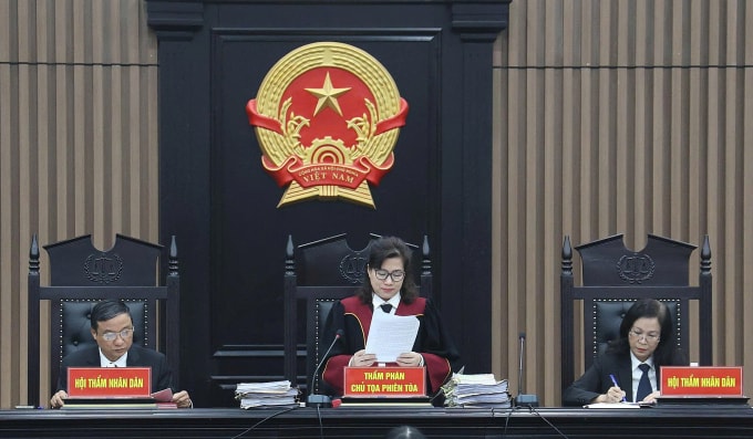 Phiên tòa do thẩm phán Nguyễn Thị Thanh Thủy làm chủ tọa. Ảnh: Danh Lam
