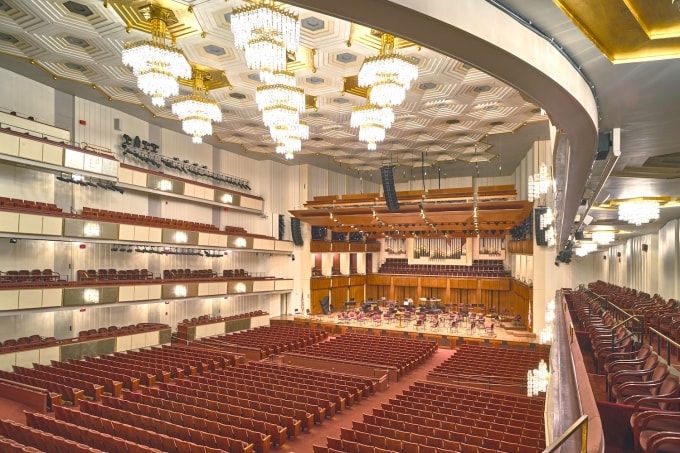 Phòng Hòa nhạc tại Trung tâm Kennedy. Ảnh: Kennedy Center