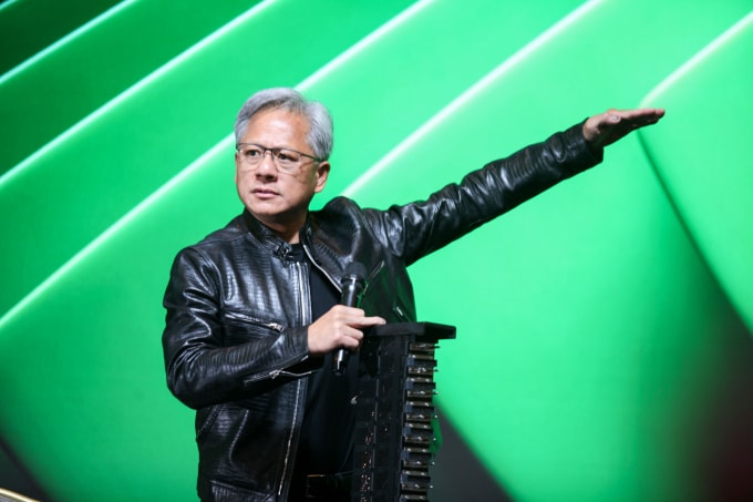 Jensen Huang, CEO Nvidia tại Triển lãm Computex 2024 tại Đài Loan, hồi tháng 6/2024. Ảnh: Khương Nha