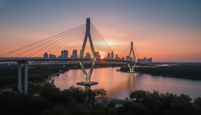 Dự án cầu Phú Mỹ 2 góp phần mở rộng không gian phát triển liên vùng giữa TP HCM và tỉnh Đồng Nai. Ảnh: Masterise Homes