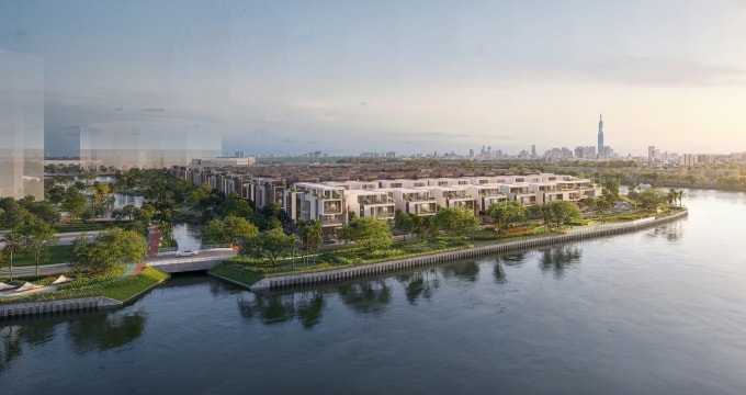 Bán đảo Sola tại khu đô thị The Global City. Ảnh: Masterise Homes