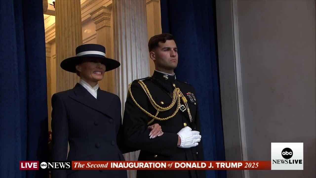 Melania Trump ở lễ nhậm chức của chồng năm 2025