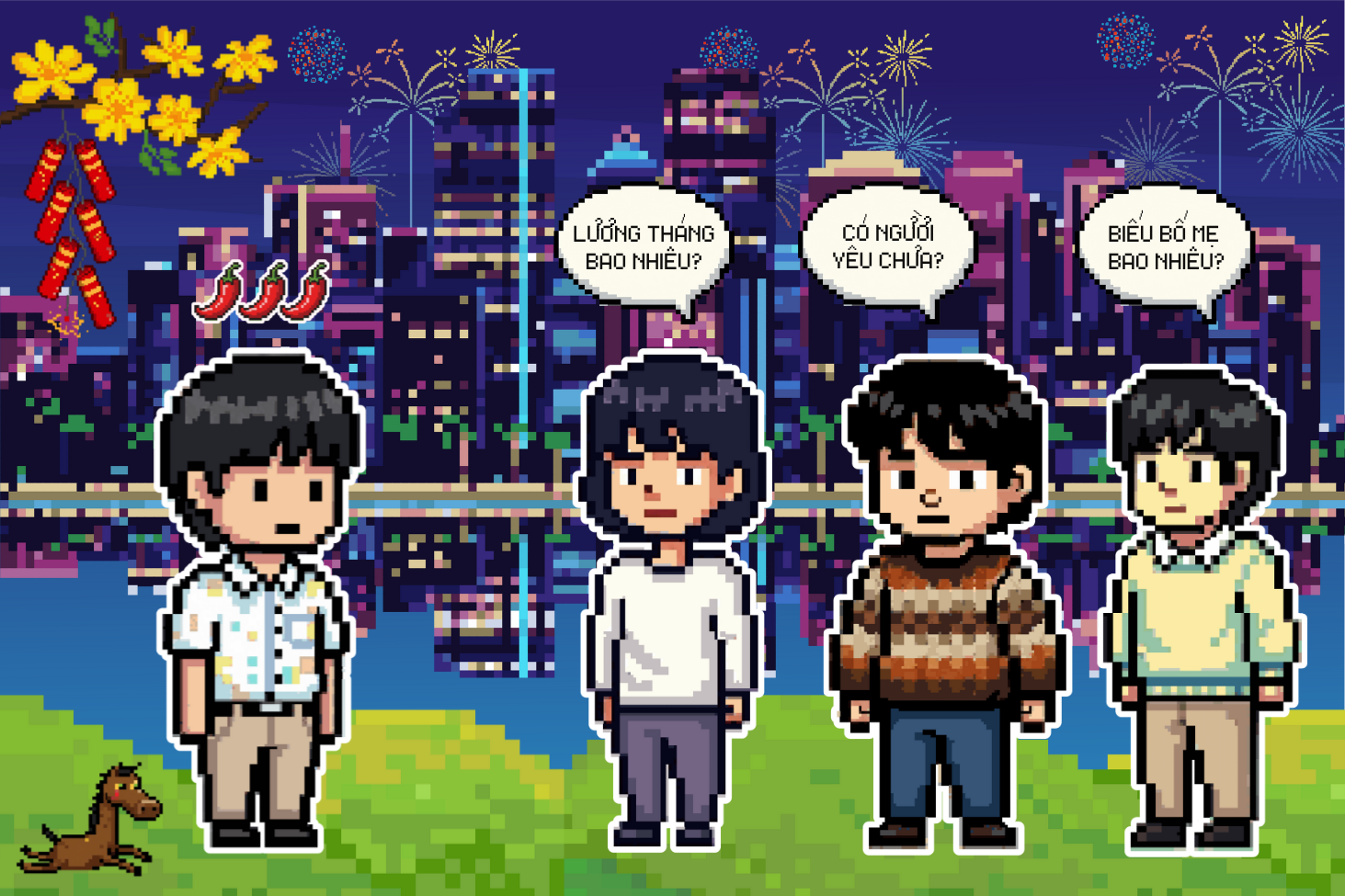 Cách tiếp chiêu những câu hỏi quái chiêu ngày Tết