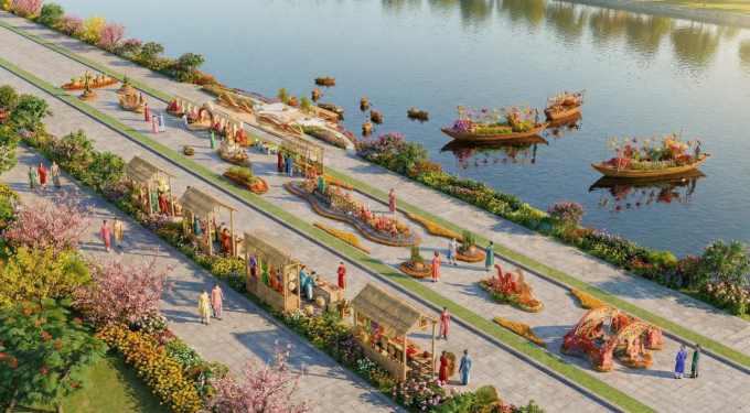 Phối cảnh không gian trên bến dưới thuyền. Ảnh: Nam Long