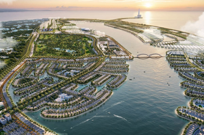 Phối cảnh dự án Vinhomes Green Paradise Cần Giờ. Ảnh: VH