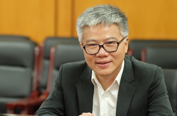 GS Ngô Bảo Châu - nhà Toán học Việt Nam đầu tiên giành huy chương Fields, giải thưởng Toán học cao quý nhất thế giới - tại một tọa đàm năm 2022. Ảnh: Nhân vật cung cấp