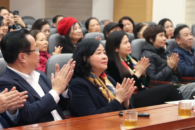 Bà Bùi Thị Minh Hoài, Chủ tịch Ủy ban Trung ương MTTQ Việt Nam. Ảnh: Hoàng Phong