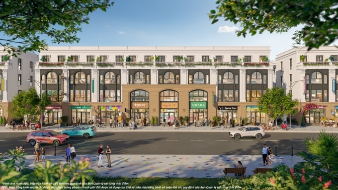 Nhà phố 63 m2 của Vinhomes Golden City có giá từ 5 đến 6 tỷ đồng mỗi căn. Ảnh: Vinhomes