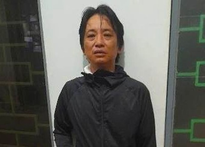 Nguyễn Văn Tuấn Anh thời điểm ra đầu thú. Ảnh: Công an cung cấp