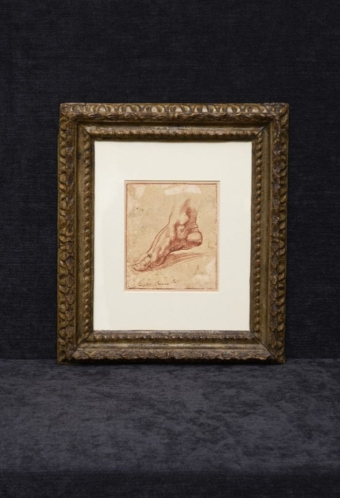 Bản vẽ có niên đại hơn 500 năm của Michelangelo tại buổi đấu giá gần đây. Ảnh: Christies