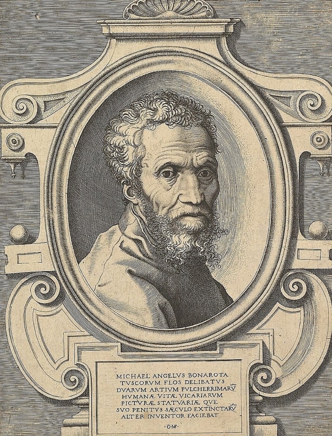 Chân dung nhà điêu khắc Michelangelo. Ảnh: Met Museum