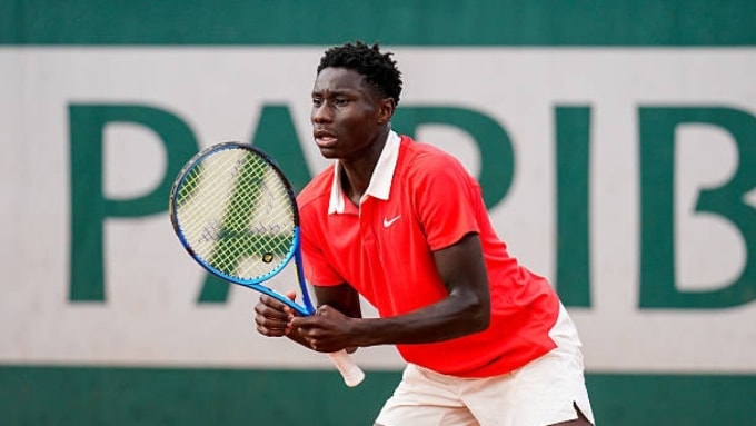 Moise Kouame ở giải trẻ Roland Garros năm ngoái. Ảnh: PDB