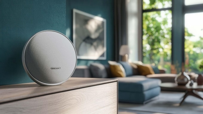 Loa Harman Kardon Studio 9 trong không gian gia đình. Ảnh: PGI