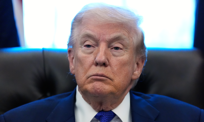 Tổng thống Mỹ Donald Trump tại Nhà Trắng hôm 2/2. Ảnh: AP