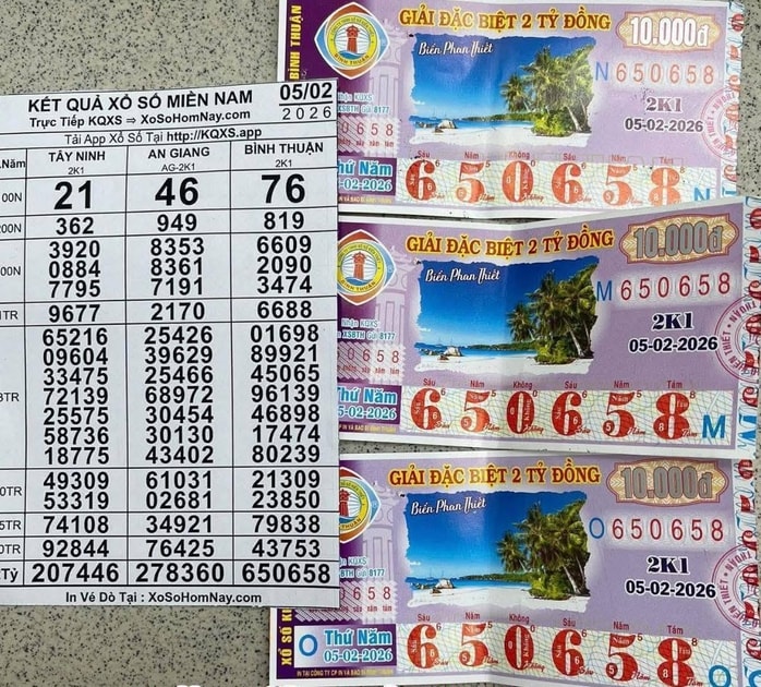 Xổ số miền Nam 2026: Người trúng số độc đắc tại Vĩnh Long tiếp tục “ nổ ” lớn - Ảnh 2.