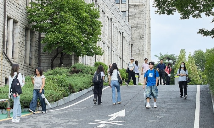 Khuôn viên Đại học Korea, Hàn Quốc. Ảnh: Korea University Fanpage