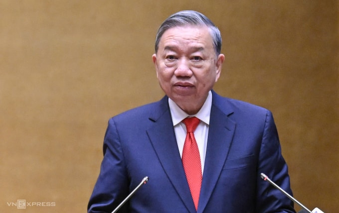 Tổng Bí thư Tô Lâm phát biểu chiều 7/2. Ảnh: Giang Huy