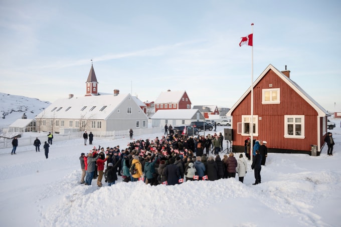 Lãnh sự quán Canada ở Nuuk, Greenland khai trương ngày 6/2. Ảnh: AFP