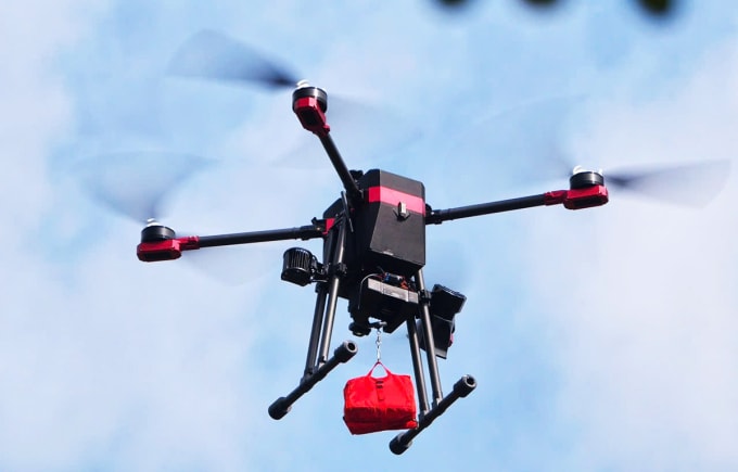 UAV - Kì vọng trở thành đôi mắt thông minh để giám sát, cứu hộ. Ảnh: Công an TP HCM