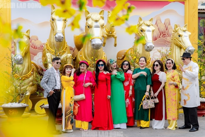 VIDEO: Những điểm "check-in" linh vật ngựa tại trung tâm TPHCM dịp Tết Bính Ngọ - Ảnh 5.