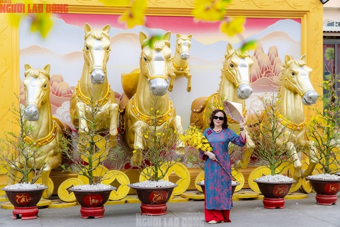 VIDEO: Những điểm "check-in" linh vật ngựa tại trung tâm TPHCM dịp Tết Bính Ngọ - Ảnh 7.