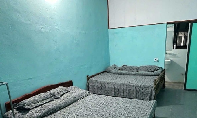 Một phòng nghỉ đang được cho thuê với giá 900.000 đồng dịp Tết qua trung gian. Ảnh: NVCC