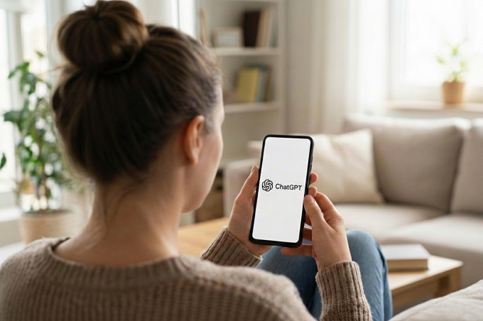 Minh họa người dùng gắn bó với ChatGPT. Ảnh: Gemini