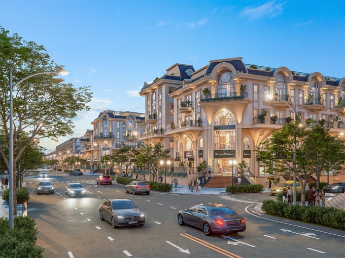 Phối cảnh The Legend Shophouse, Van Phuc City. Ảnh: VPG