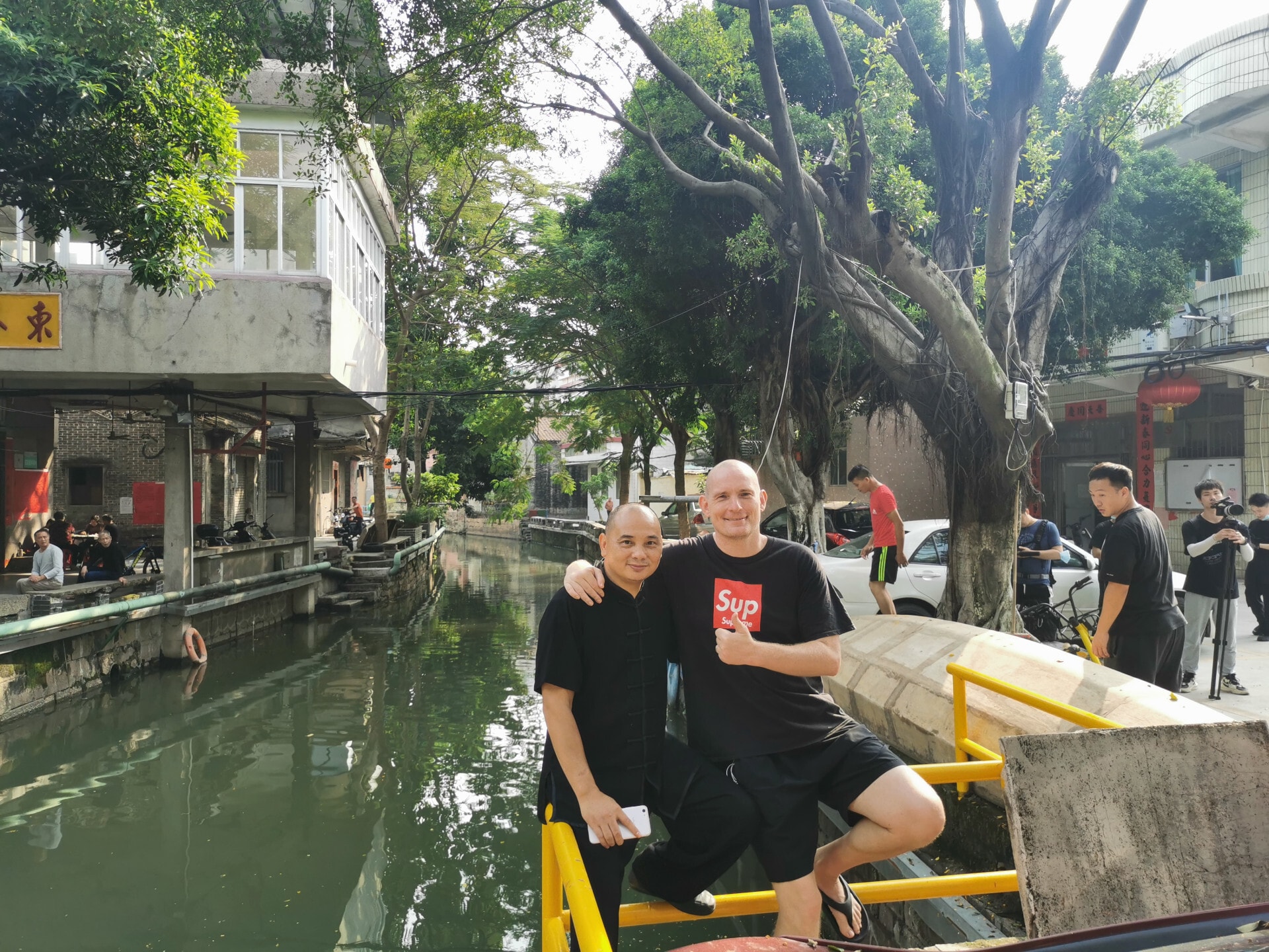 Lundqvist và võ sư Xian Zhiming, bậc thầy Vịnh Xuân Xà hình của Phật Sơn