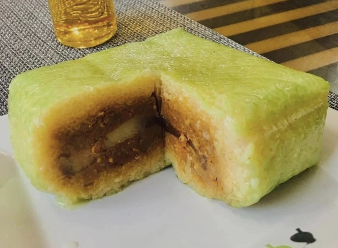 Bánh chưng chứa rất nhiều năng lượng. Ảnh:Đức Hạnh