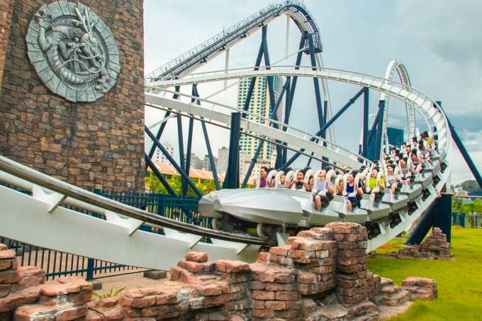 Tổ hợp công viên Sun World với chuỗi tiện ích vui chơi, giải trí. Ảnh: Ánh Dương