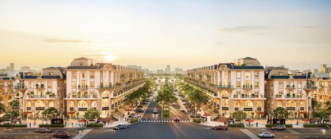 The Legend Shophouse sở hữu lợi thế 4 mặt tiền