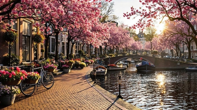 Châu Âu mùa xuân. Ảnh: