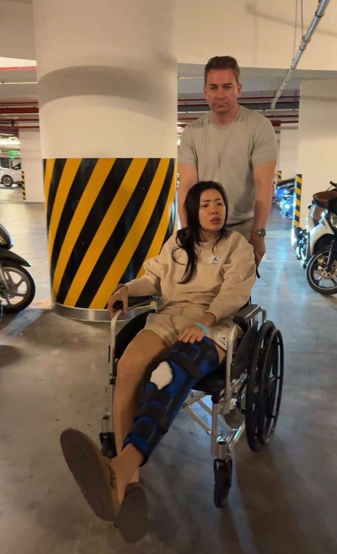Chồng đưa Minh Tú vào viện điều trị nhiều lần sau khi cô bị chấn thương. Ảnh: Nhân vật cung cấp