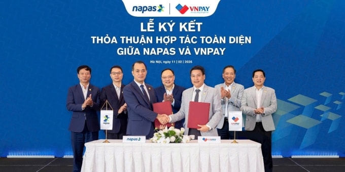 Đại diện VNPAY và Napas ký kết hợp tác toàn diện. Ảnh: VNPAY
