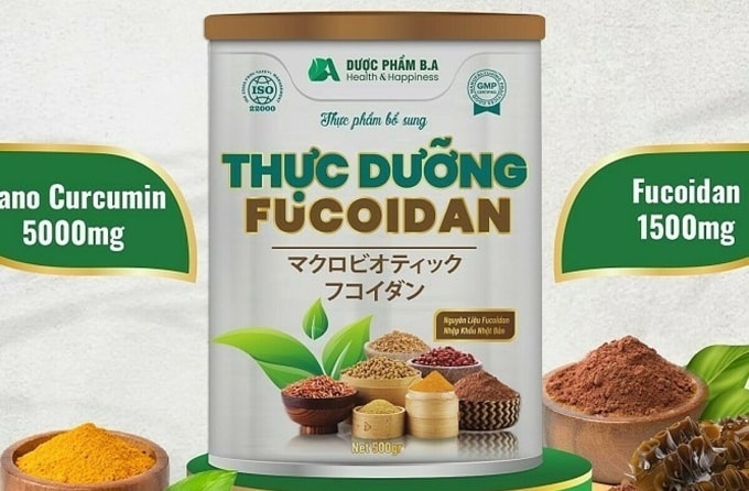 Sản phẩm thực dưỡng Fucoidan được quảng cáo rầm rộ.