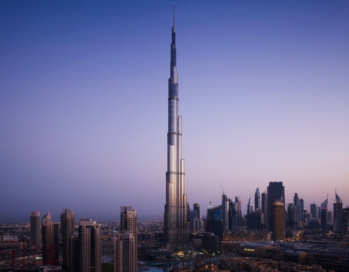 Burj Khalifa - tòa nhà cao nhất thế giới do SOM thiết kế. Ảnh: SOM